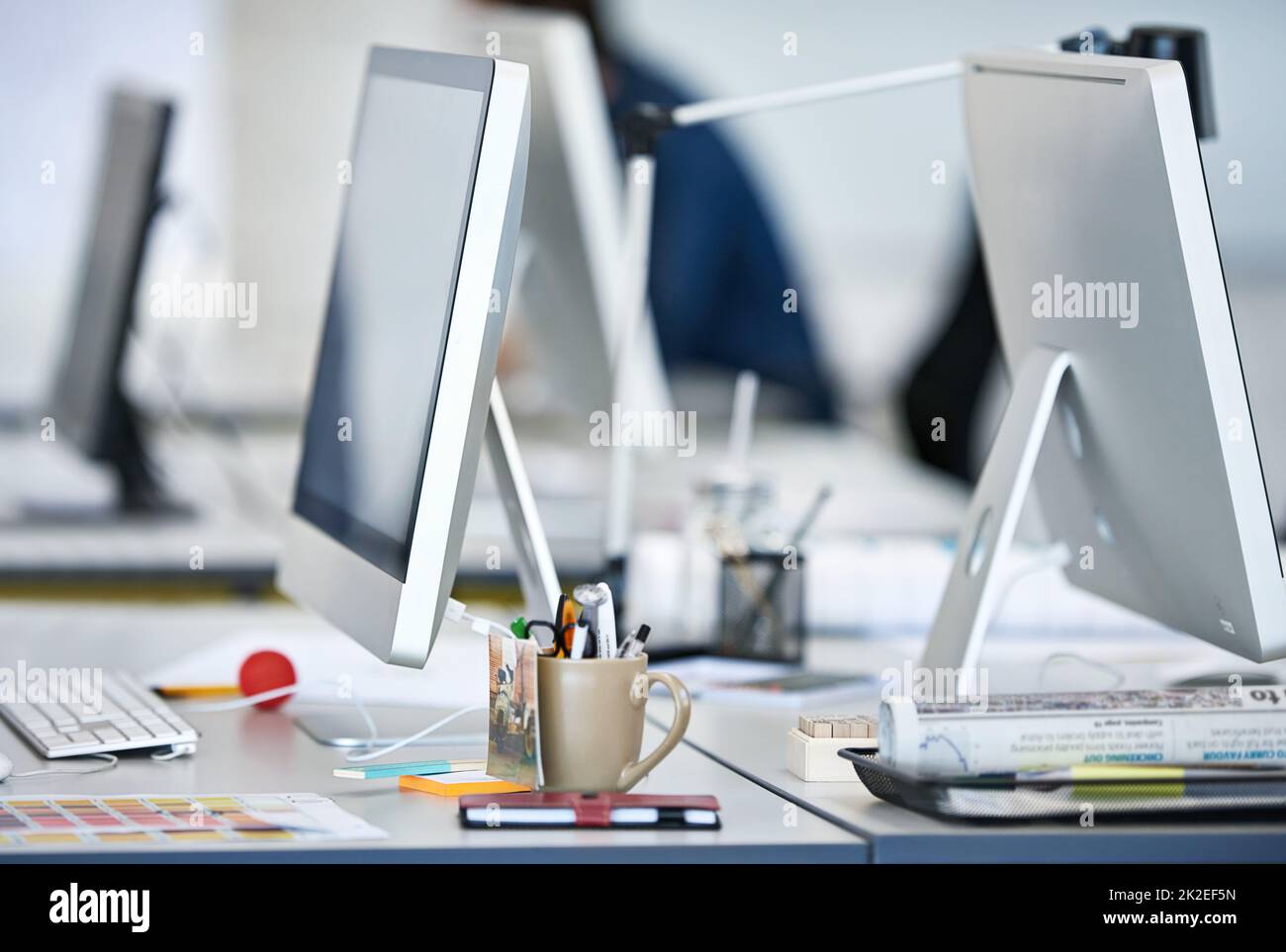 The tools of modern design. Shot of computers on a desk in an office
