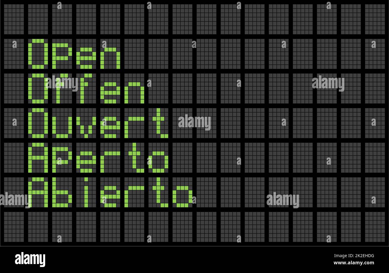 Dot matrix sign hi-res stock photography and images - Alamy