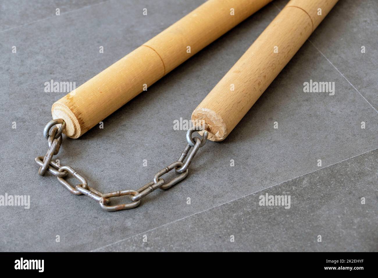 nunchaku, one of the closeup martial arts of the far east nunchaku