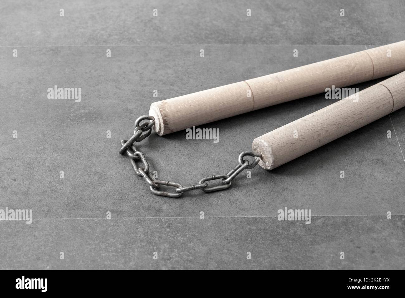 nunchaku, one of the closeup martial arts of the far east nunchaku