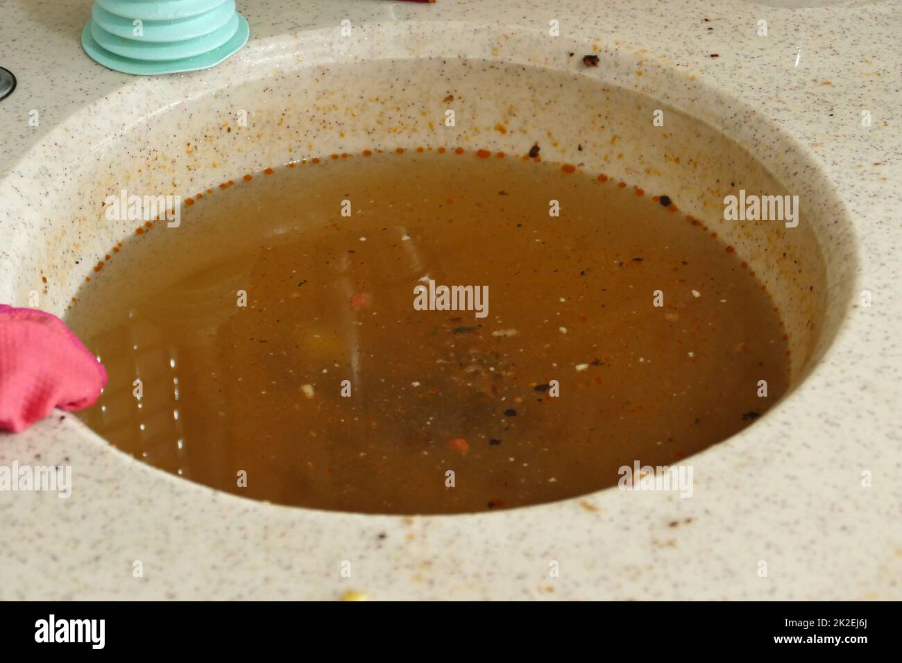 clogging in the kitchen sink one of the problems in the kitchen