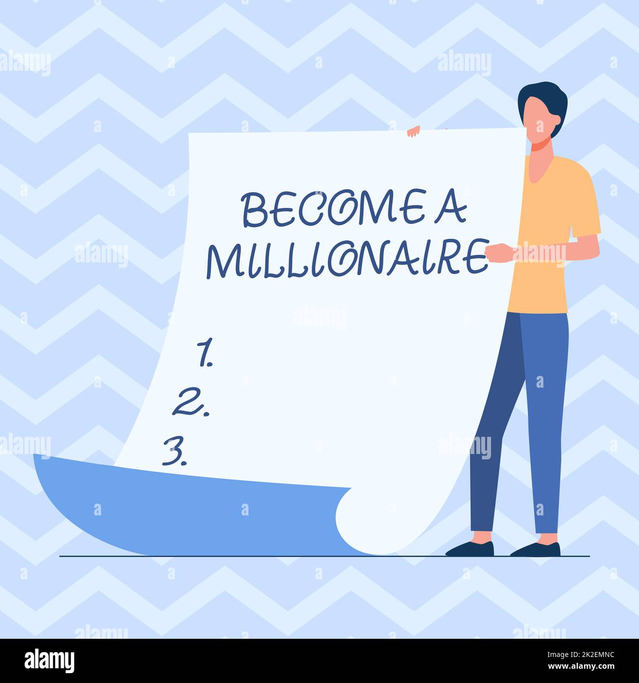 Handwriting text Become A Millionaire. Concept meaning To be a rich
