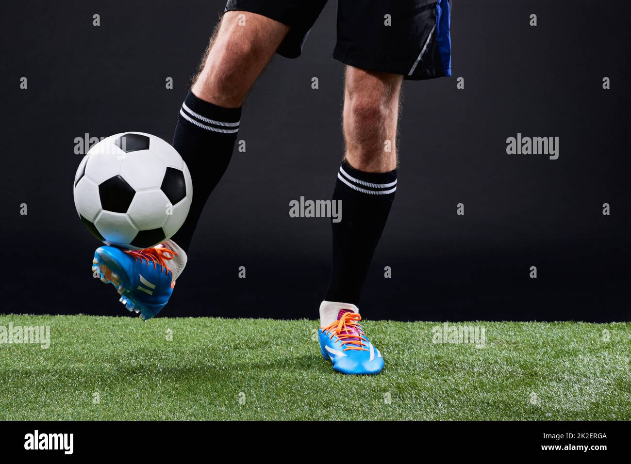 Soccer player control a ball hi-res stock photography and images - Alamy