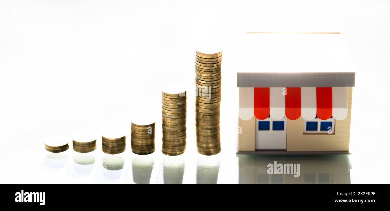 Small Business Real Estate Investing Stock Photo