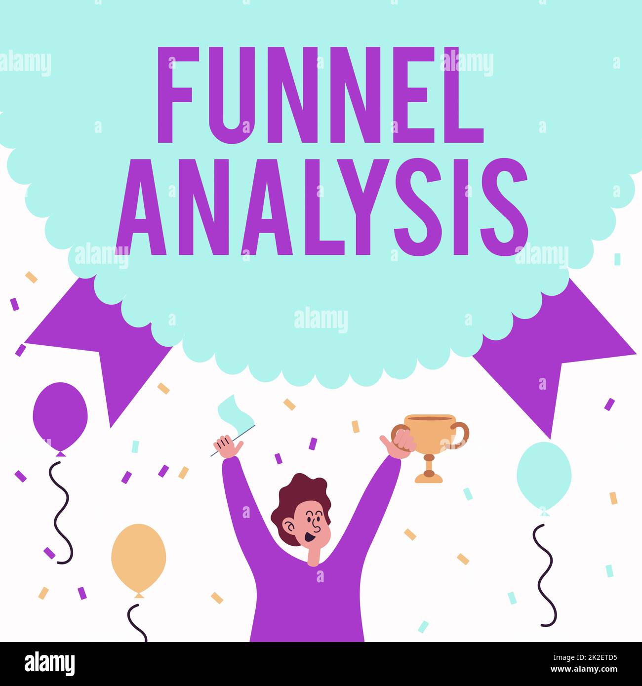 Text sign showing Funnel Analysis. Concept meaning mapping and
