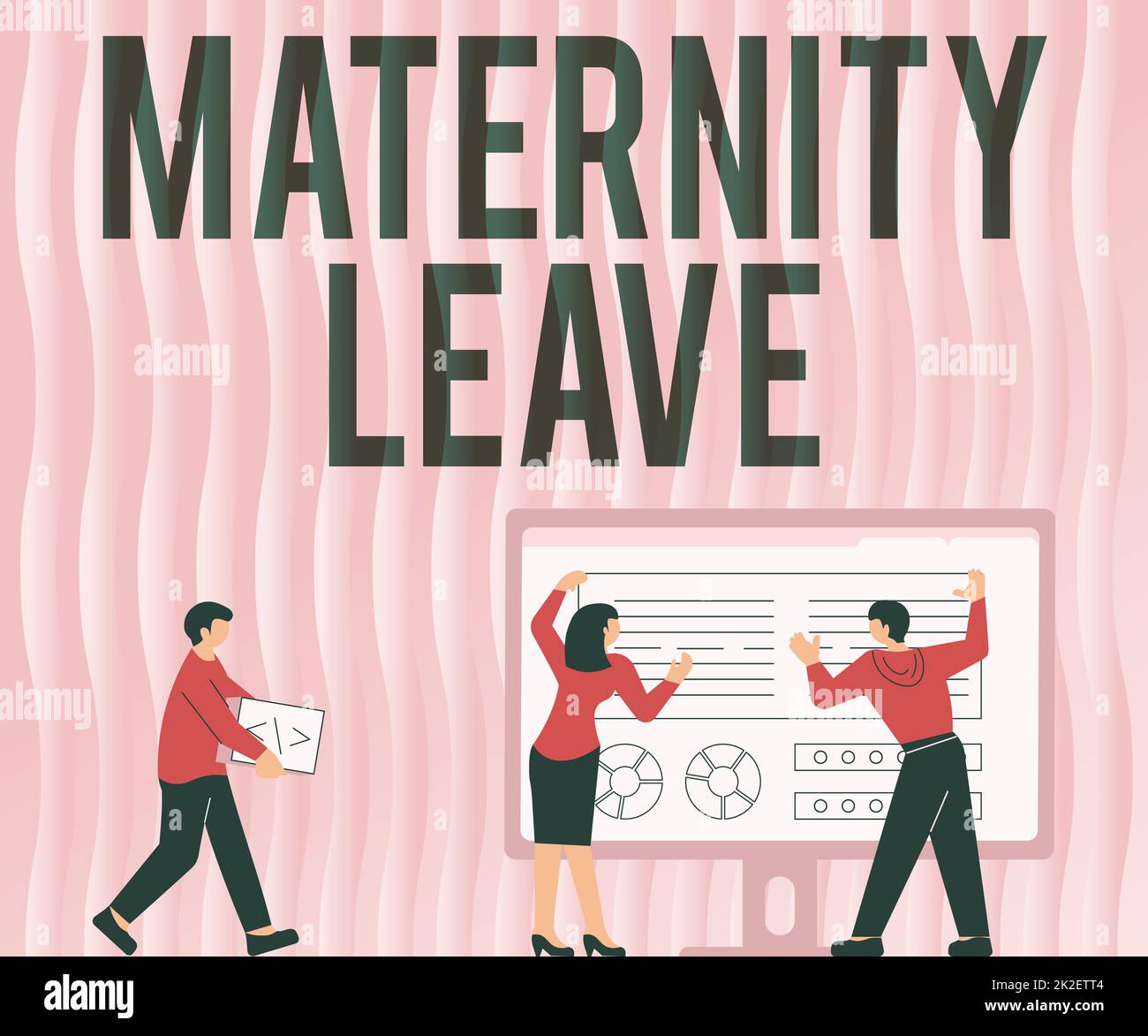 Hand writing sign Maternity Leave. Word Written on the leave of absence