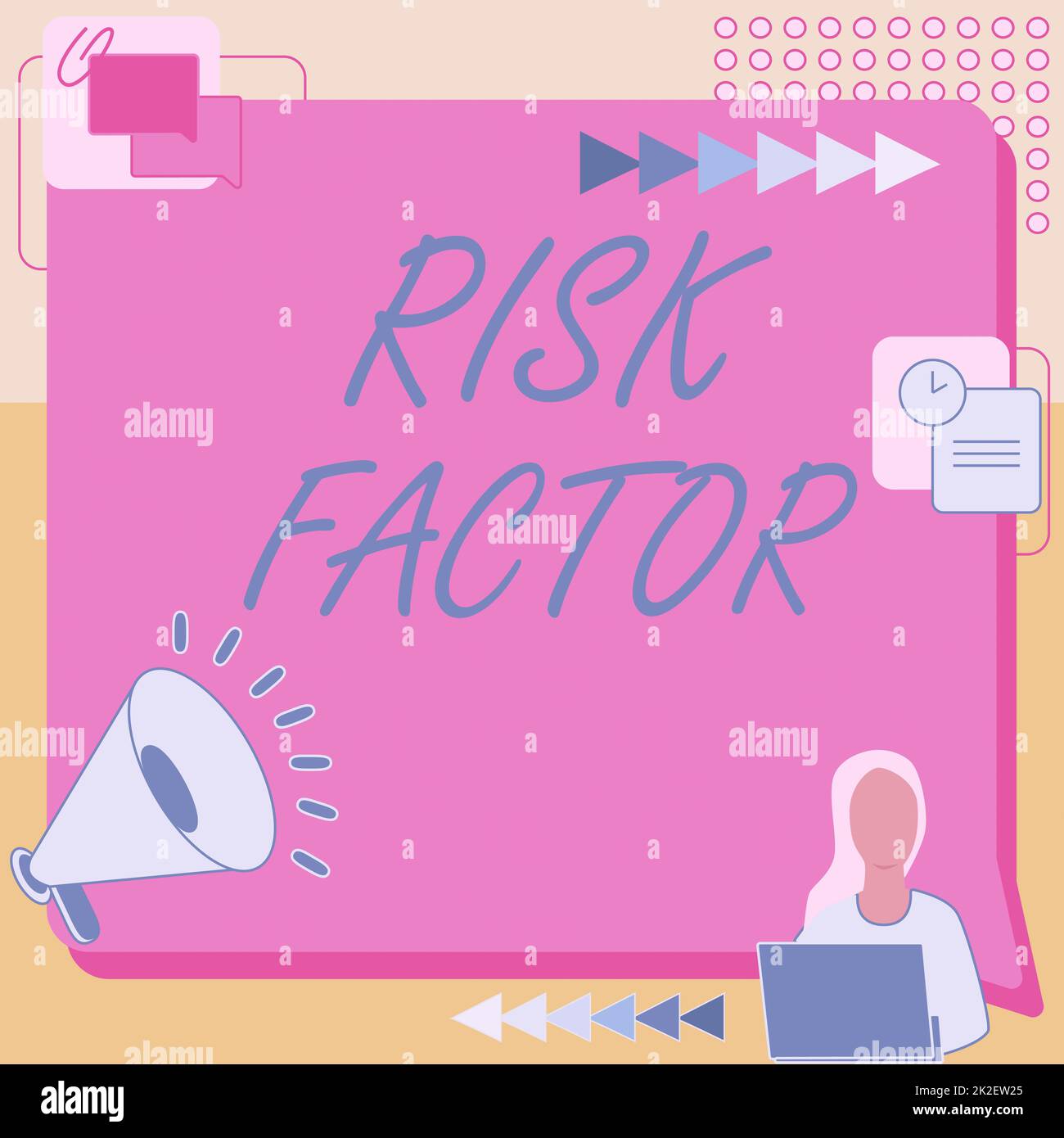 Inspiration showing sign Risk Factor. Word for Characteristic that may ...