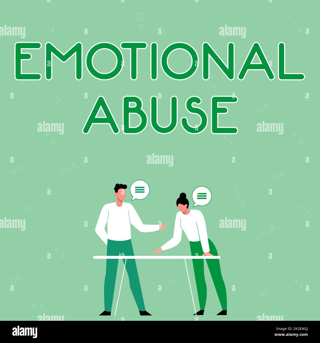 Inspiration showing sign Emotional Abuse. Business idea person subjecting or exposing another person to behavior Partners Sharing New Ideas For Skill Improvement Work Strategies. Stock Photo