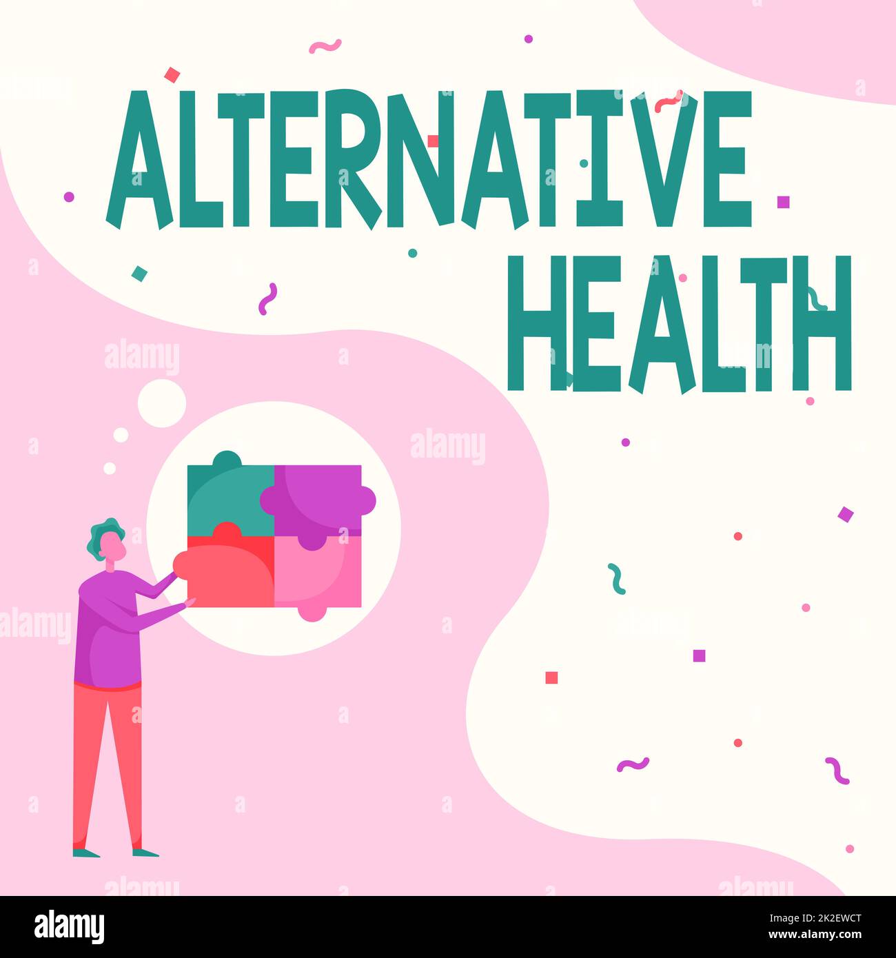 Handwriting text Alternative Health. Business overview Medical