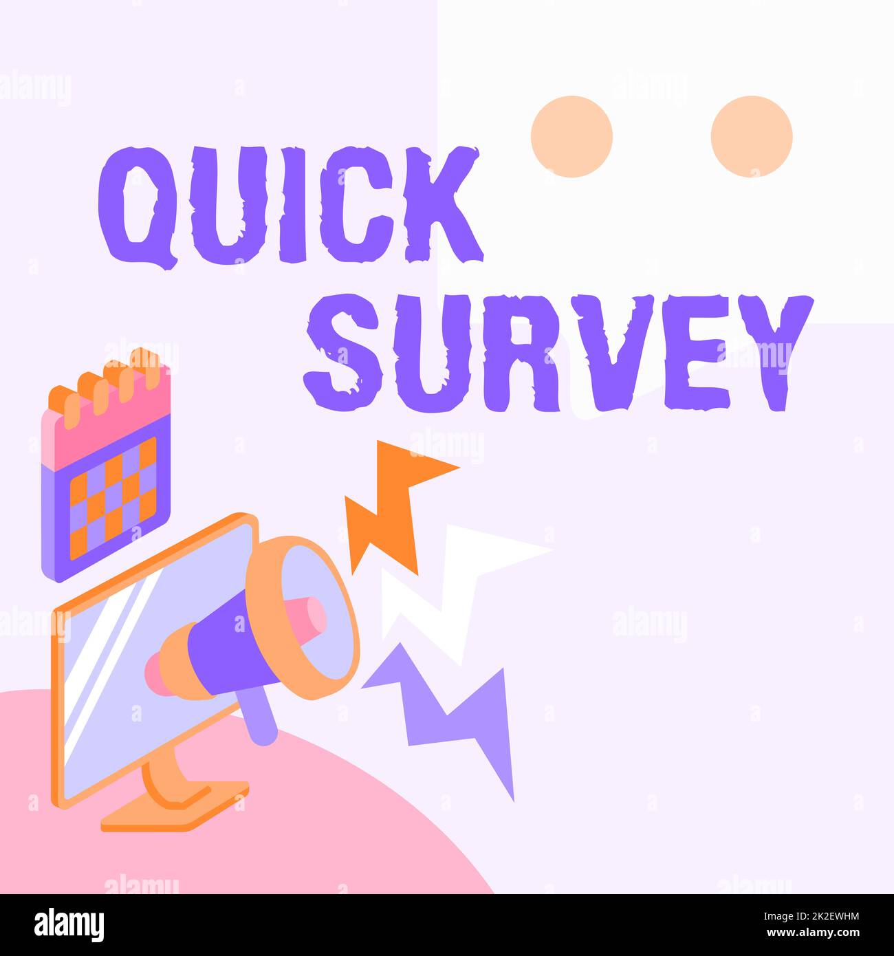 Text showing inspiration Quick Survey. Concept meaning questionnaire ...