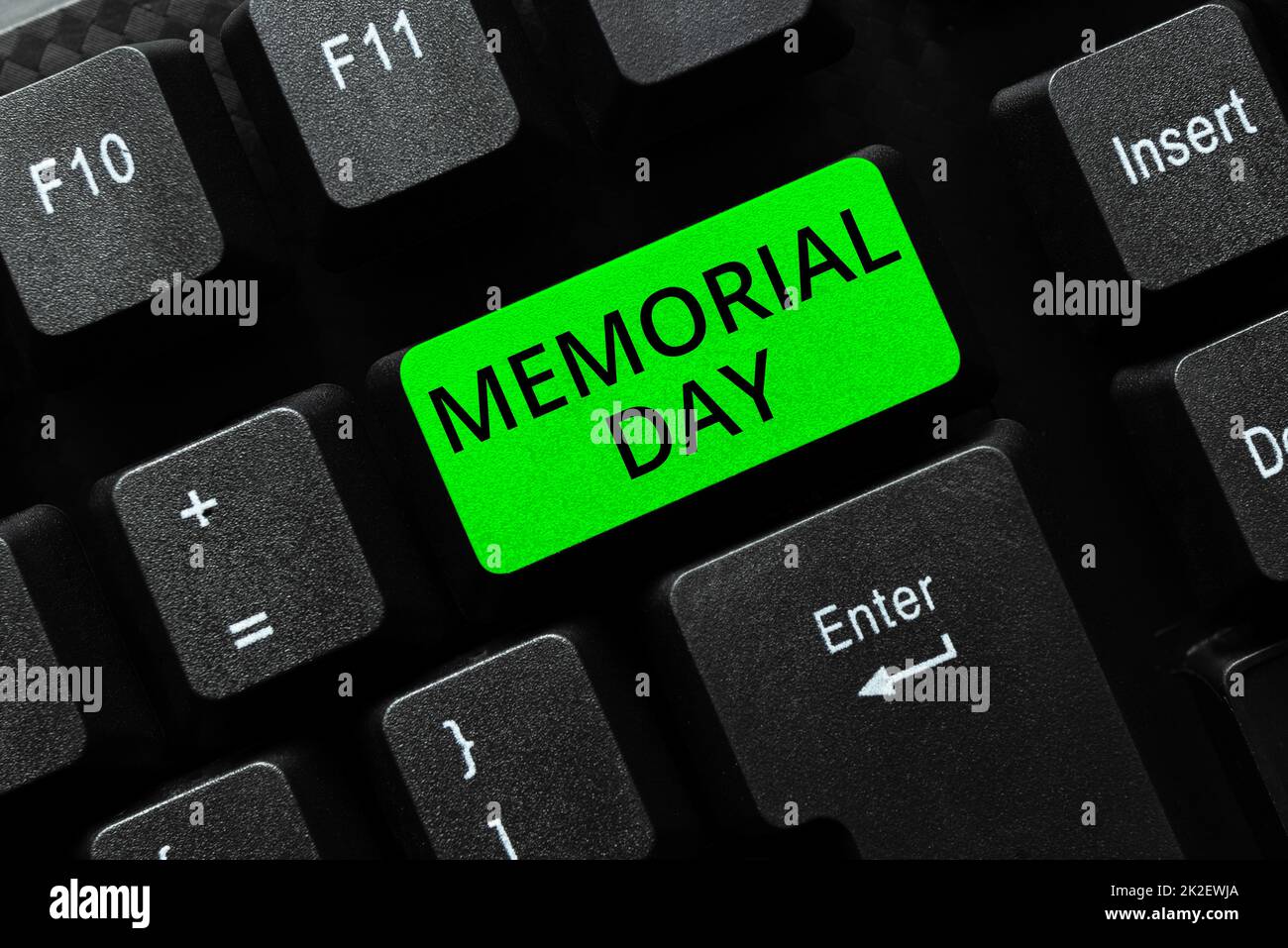 Writing displaying text Memorial Day. Word Written on day to remember and honor the veterans as they sacrificed for the country Abstract Creating Online Typing Services, Learning Computer Program Codes Stock Photo