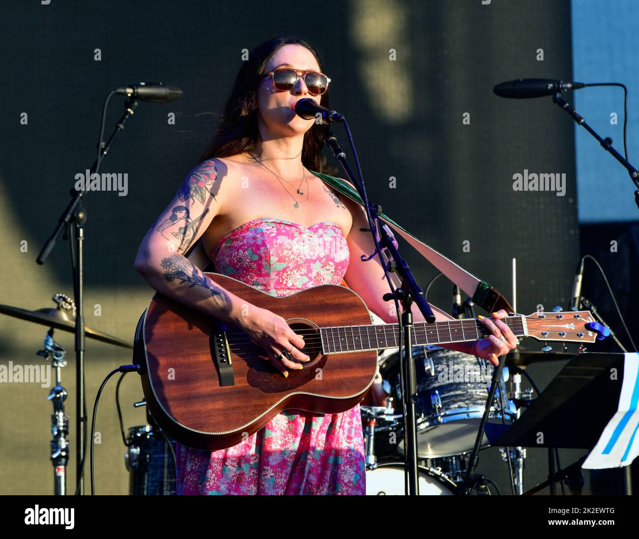 Redondo Beach, California September 16, 2022 - Katie Crutchfield of Waxahatchee performing on stage at BeachLife Ranch, Credit - Ken Howard/Alamy Stock Photo