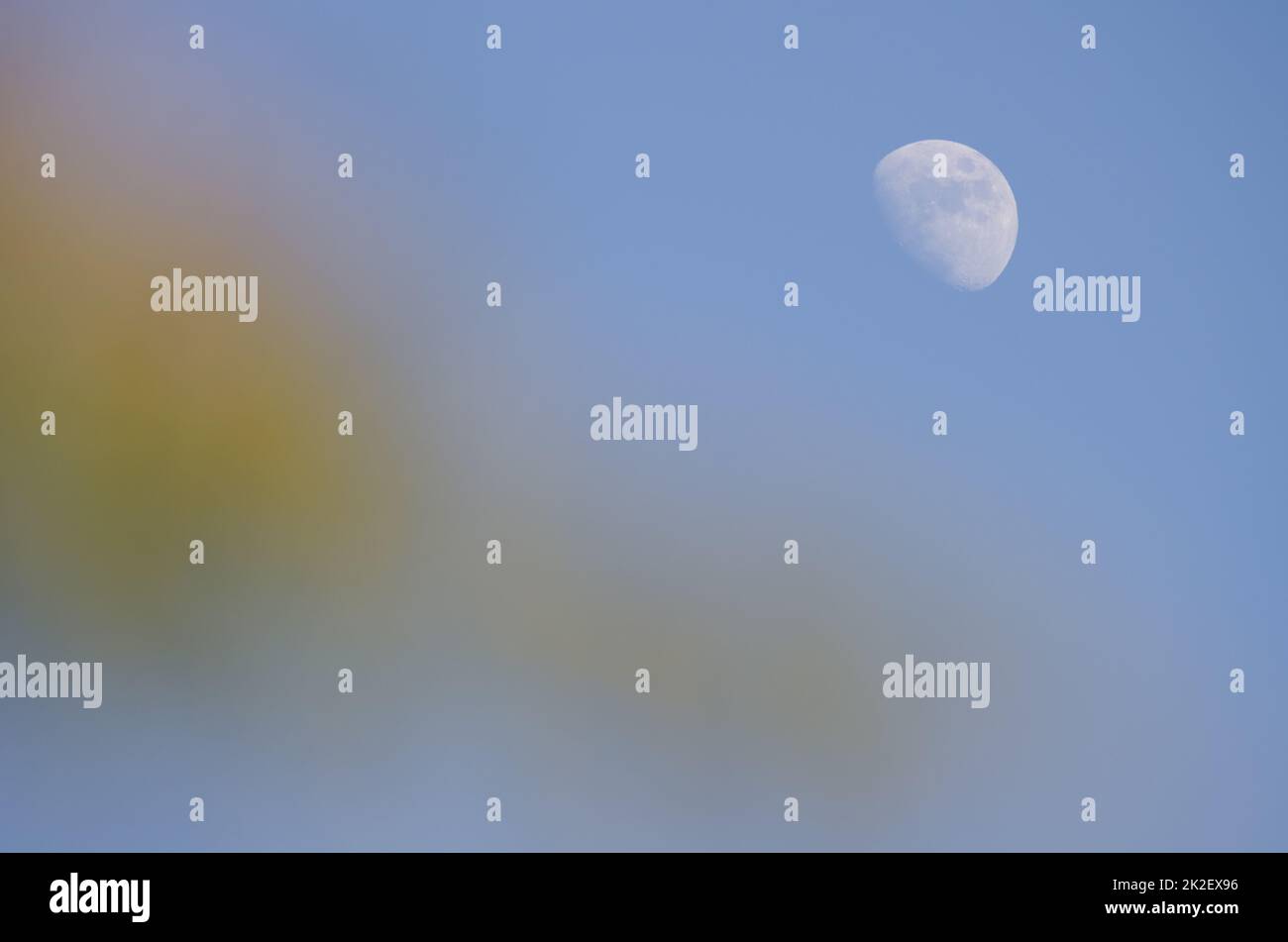 Waxing gibbous moon Stock Photo Alamy