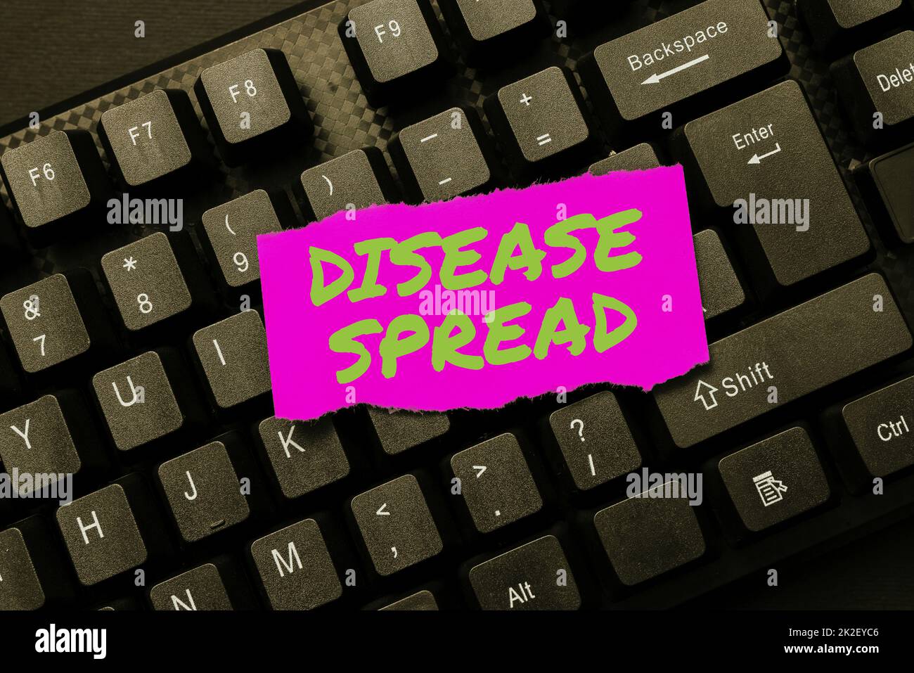 Conceptual display Disease Spread. Word for Direct transfer of a viral