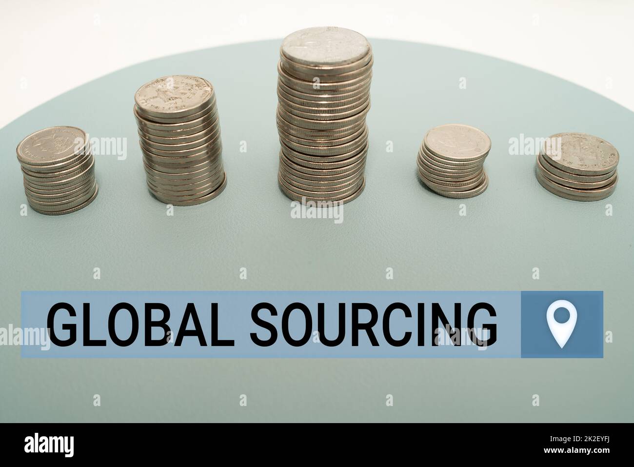 Hand writing sign Global Sourcing. Business idea practice of sourcing ...