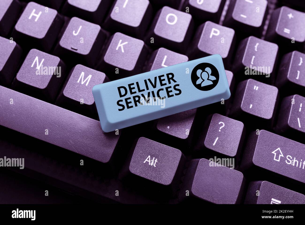 Text caption presenting Deliver Services. Internet Concept sending any kind of assistance or products to an area Abstract Sending Multiple Messages Online, Typing Group Lessons Stock Photo