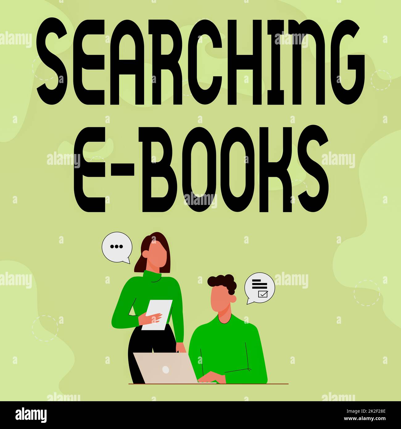 Sign displaying Searching E Books. Business approach looking for an electronic form of educational material Partners Sharing New Ideas For Skill Improvement Work Strategies. Stock Photo