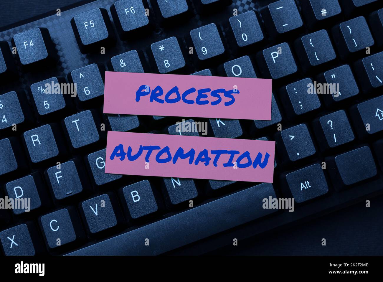 Text showing inspiration Process Automation. Business idea Transformation Streamlined Robotic To avoid Redundancy Typing Program Schedule, Retyping And Debugging Program String Codes Stock Photo