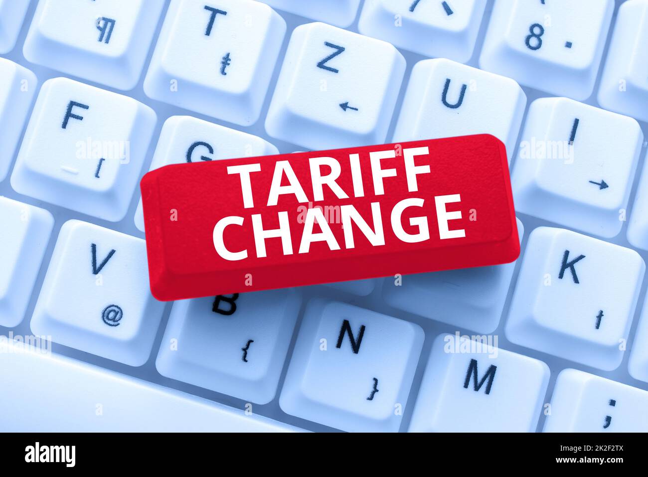 Hand writing sign Tariff Change. Word for Amendment of Import Export