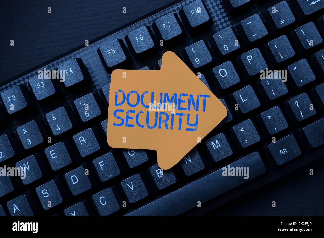 Conceptual display Document Security. Business overview maintenance of security of all of the important archives Typing Cooking Instructions And Ingredient Lists, Making Online Food Blog Stock Photo