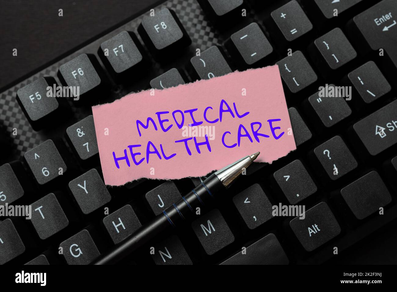 Conceptual display medical health care business overview restoration