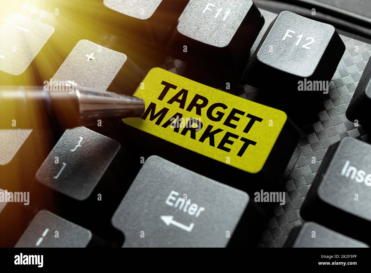 Writing displaying text Target Market. Business idea Particular group