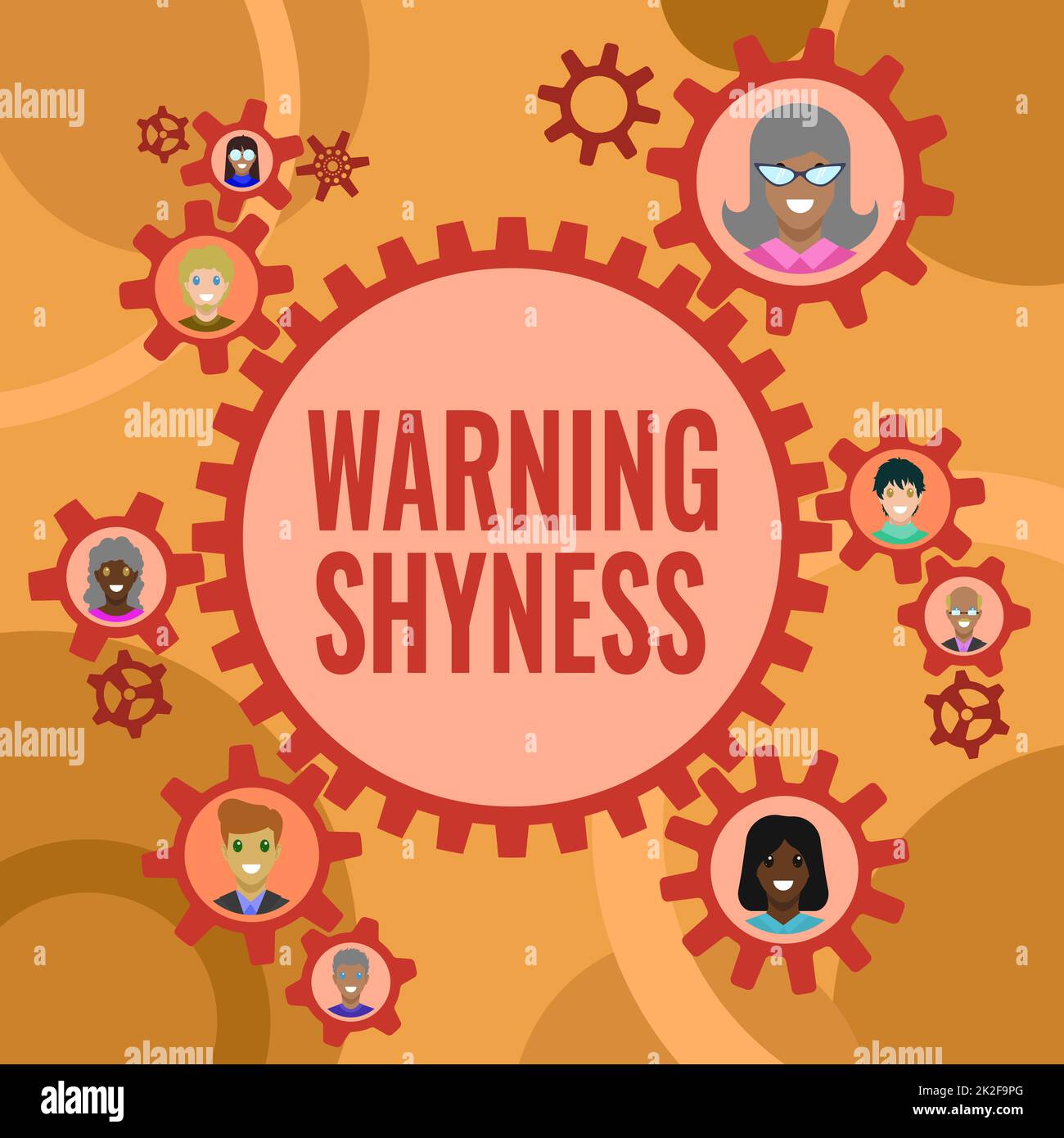 Sign displaying Warning Shyness. Business idea Warning Shyness