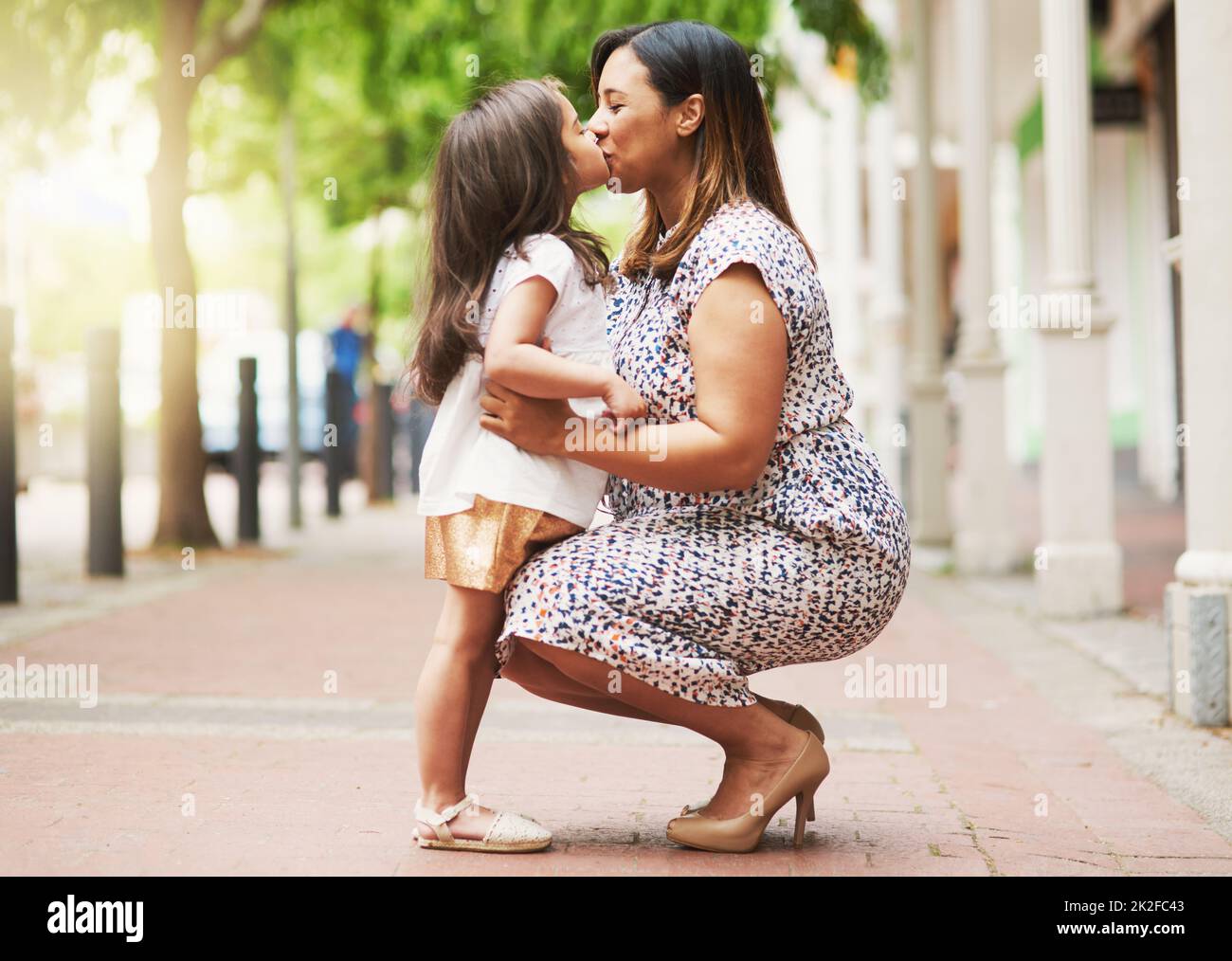 Enjoying another one of their Mother and daughter dates. Shot of a