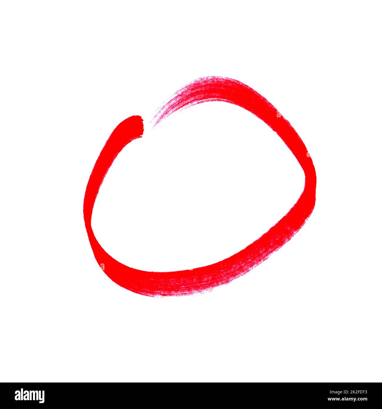 Red marker circle
