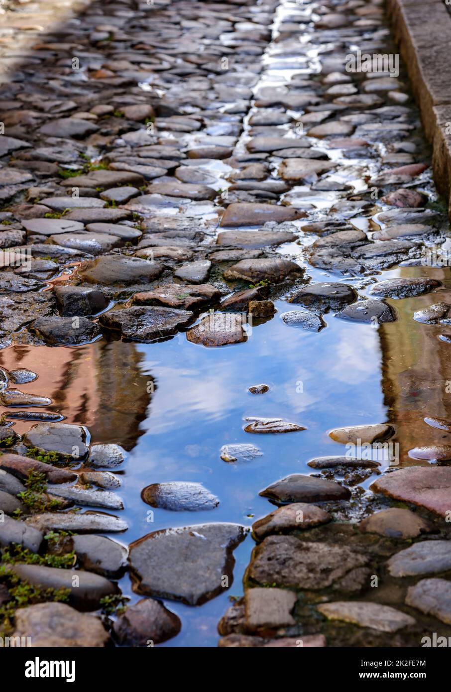 Old cobblestone walkways Stock Photo - Alamy