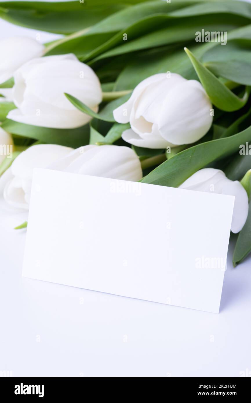 White Tulip “Thank You” Card White Tulip “Thank You” Card