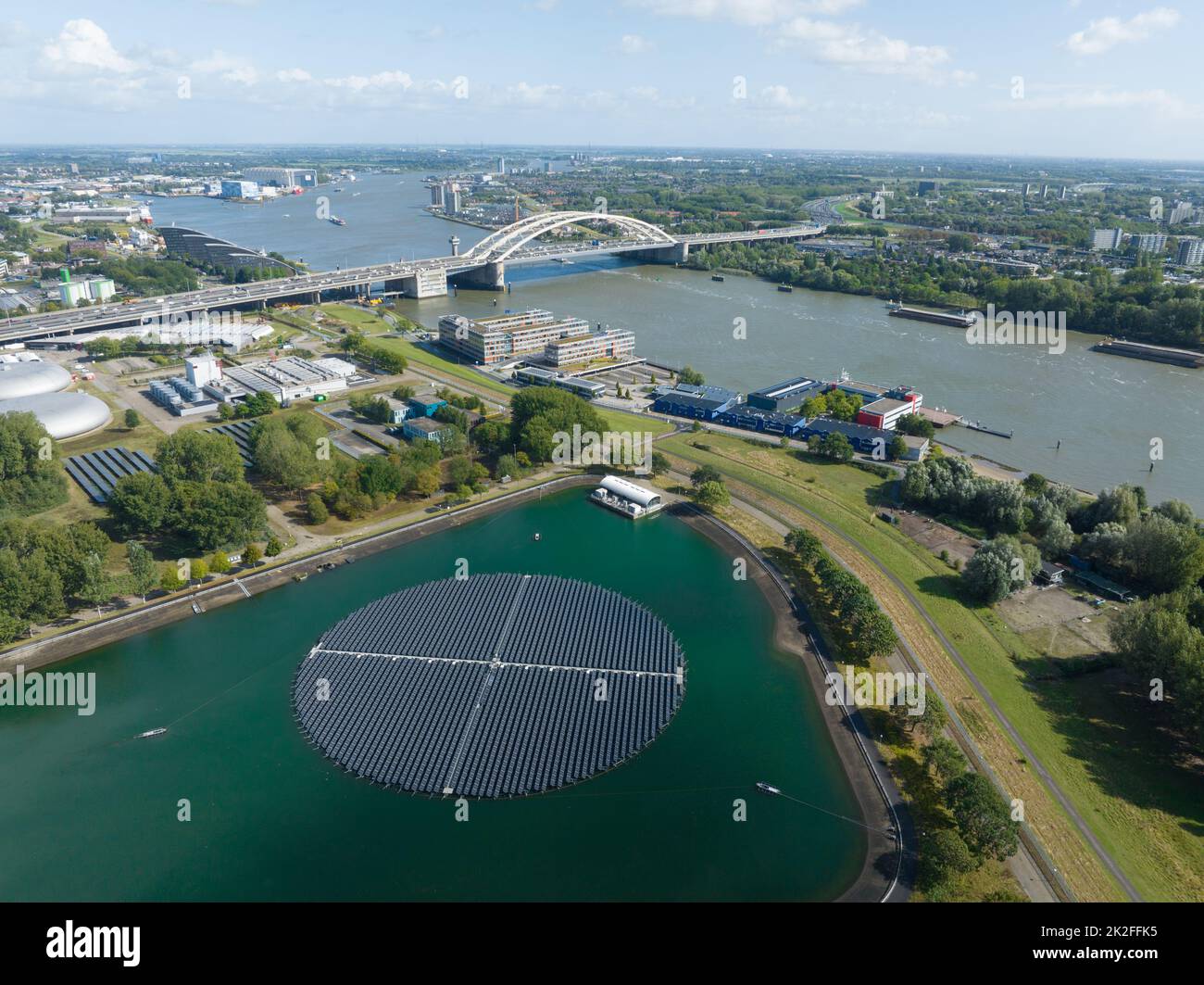 Solar panels energy system. Renewabale generation installation. Green