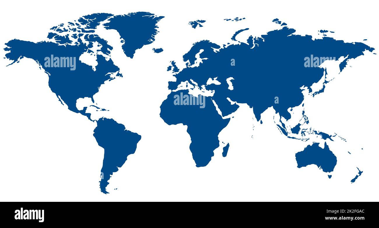 World map isolated on white background ,image Stock Photo
