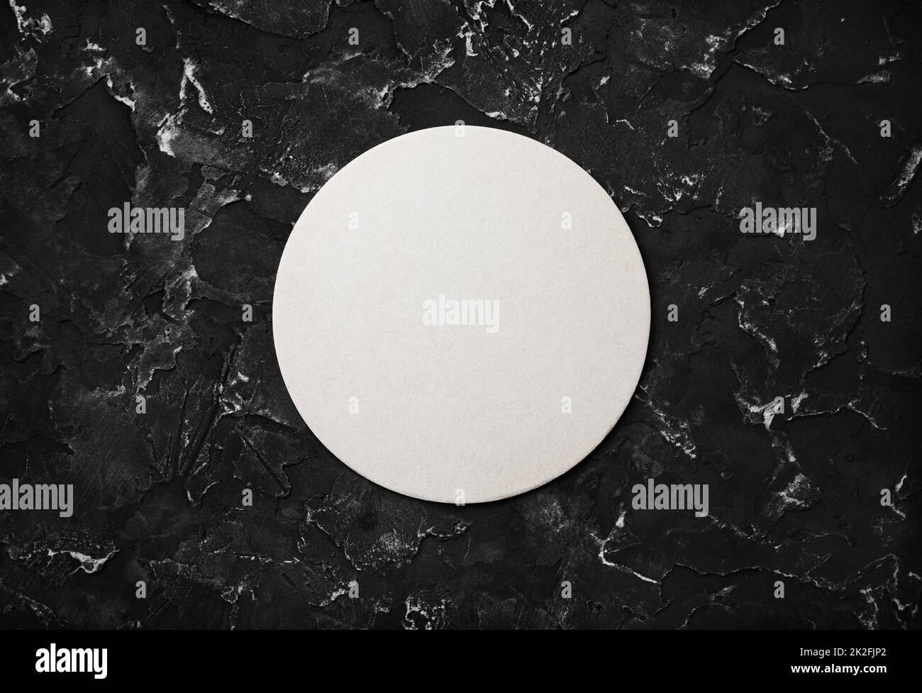 Blank beer coaster Stock Photo