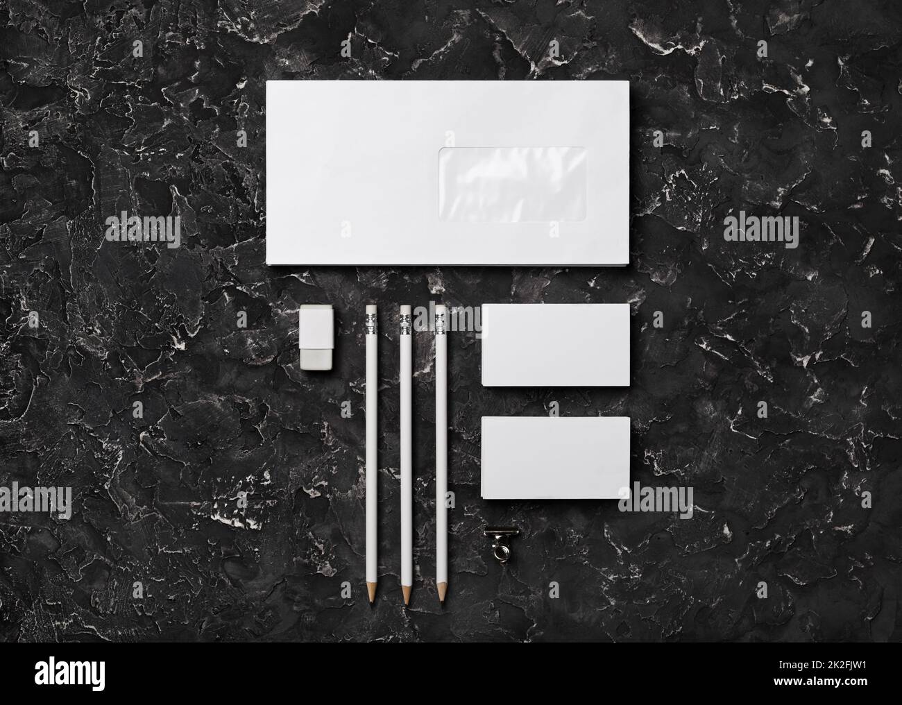 Blank Stationery Set Stock Photo Alamy