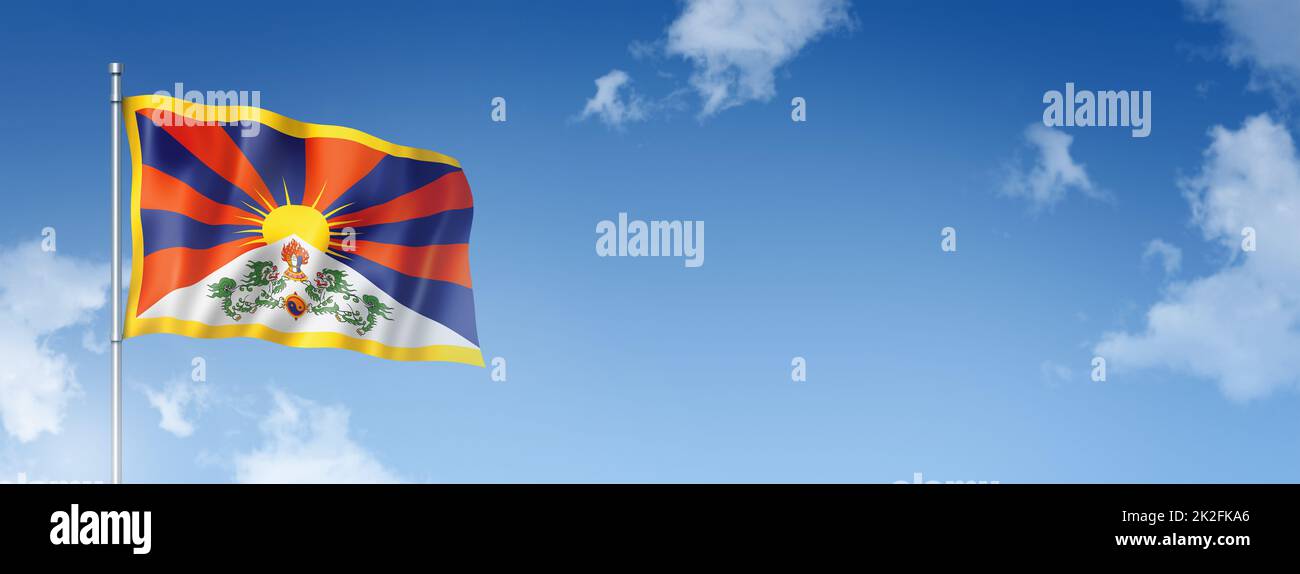 Tibetan flag hi-res stock photography and images - Alamy
