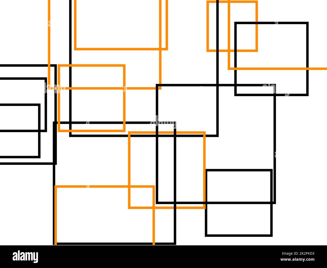 Abstract orange grey squares with white background Stock Photo - Alamy
