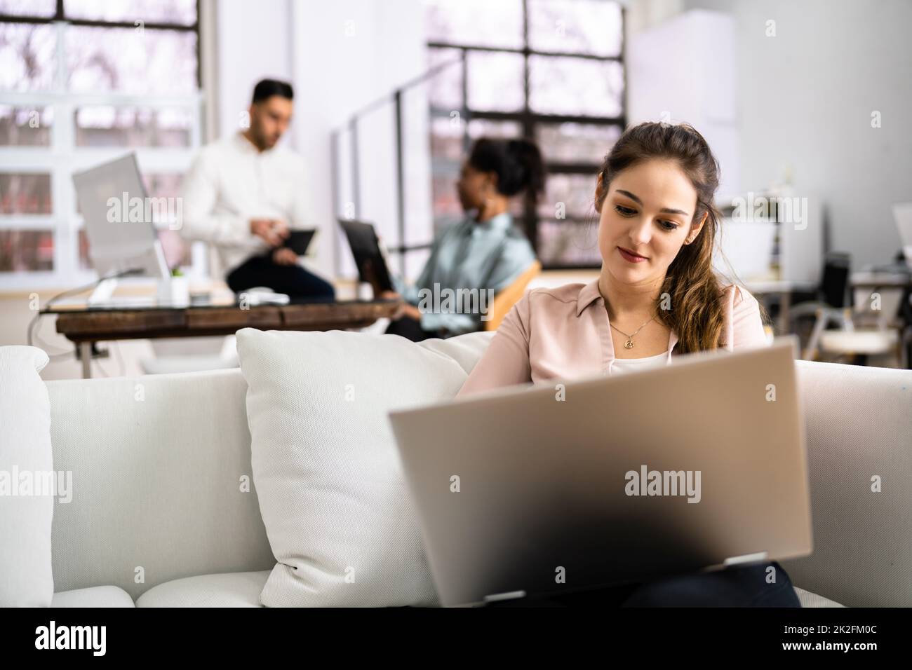 Young Diverse People Working Stock Photo