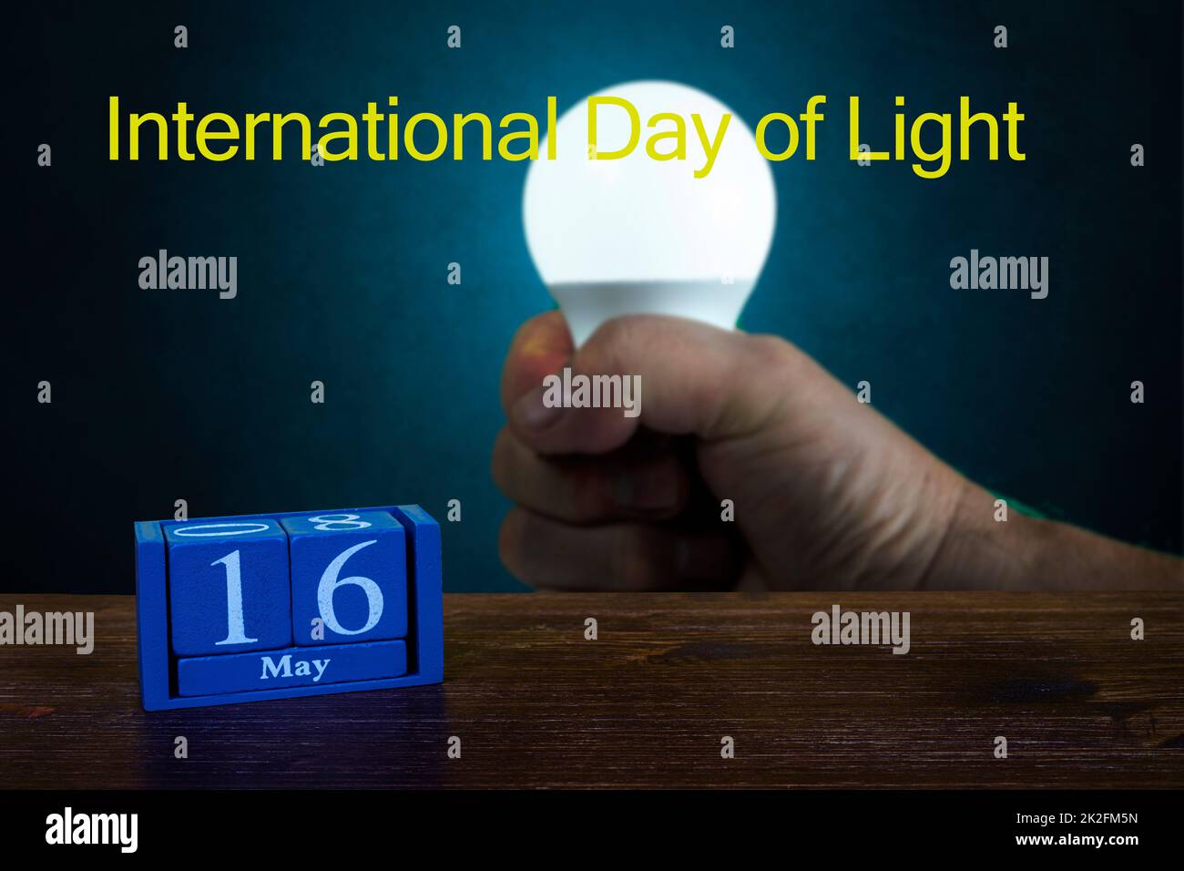 International Day of Light Stock Photo