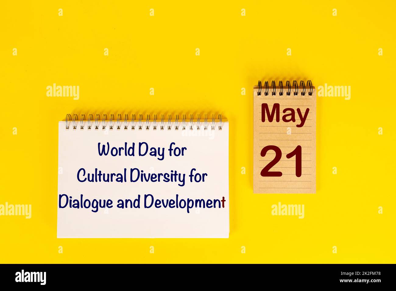 World Day for Cultural Diversity foir Dialogue and Development Stock Photo