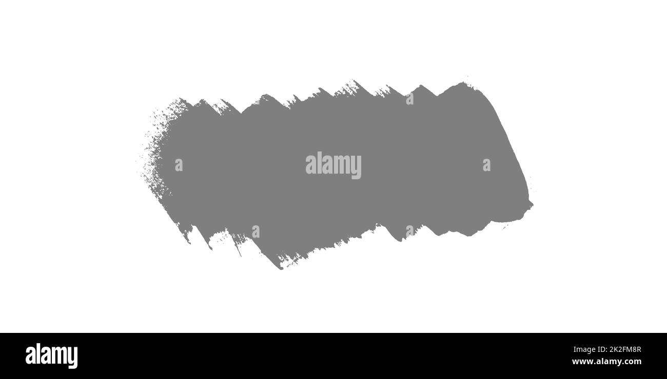 Brush painting Grey on white Stock Photo Alamy