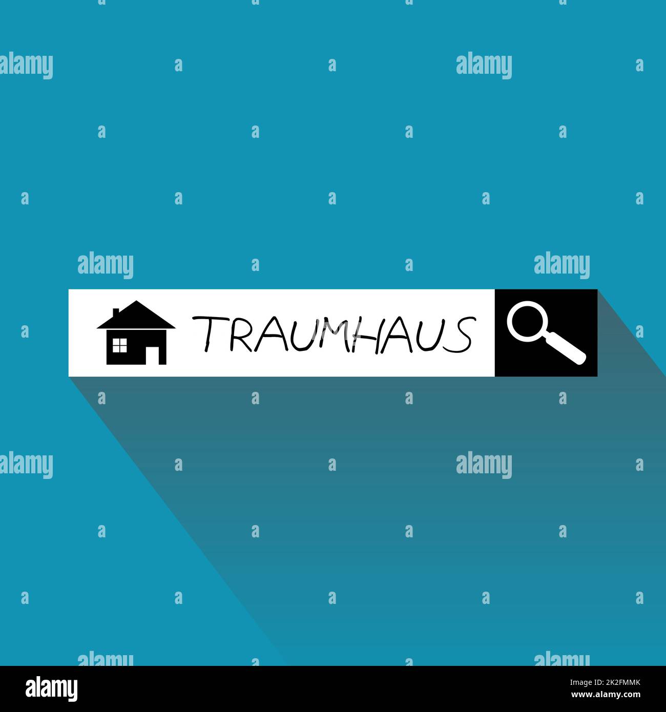 Find your dream house german Searchbar background Stock Photo Alamy