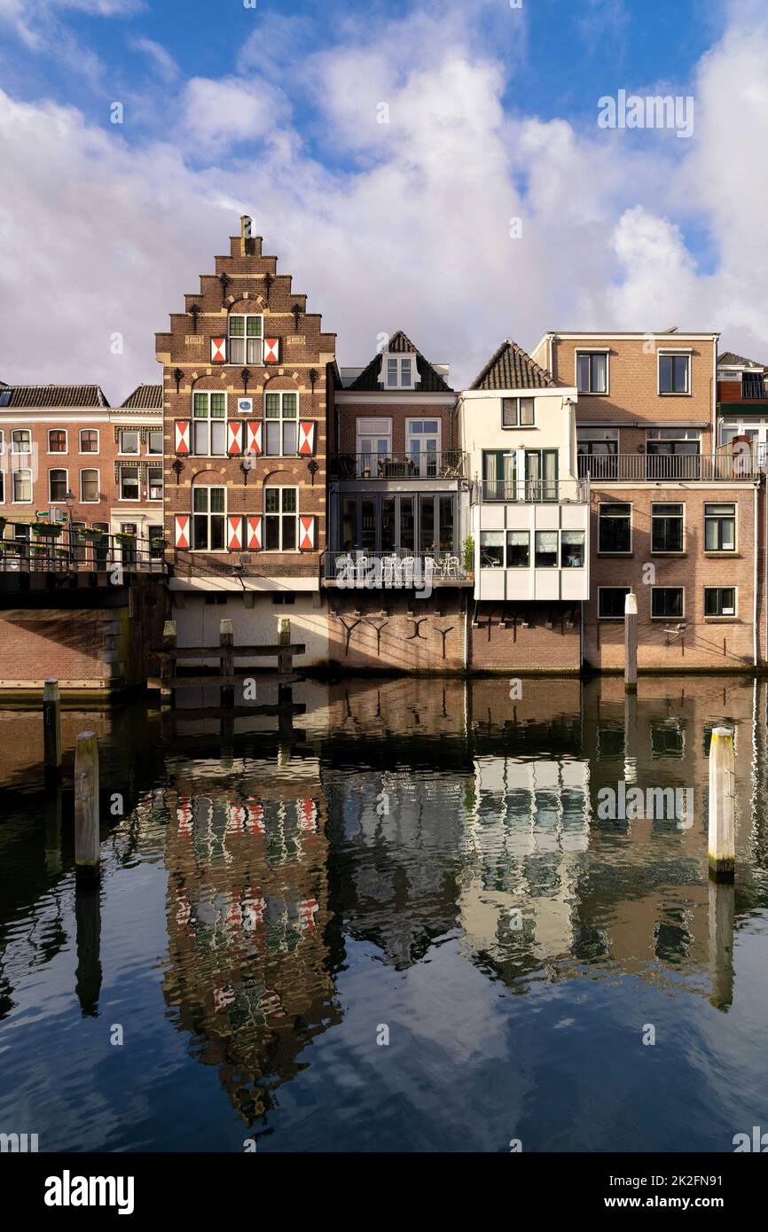 View over the Linge in Gorinchem Stock Photo