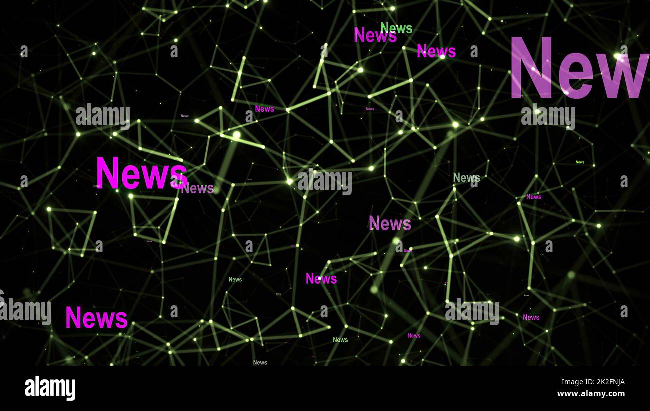 News text against network background Stock Photo Alamy