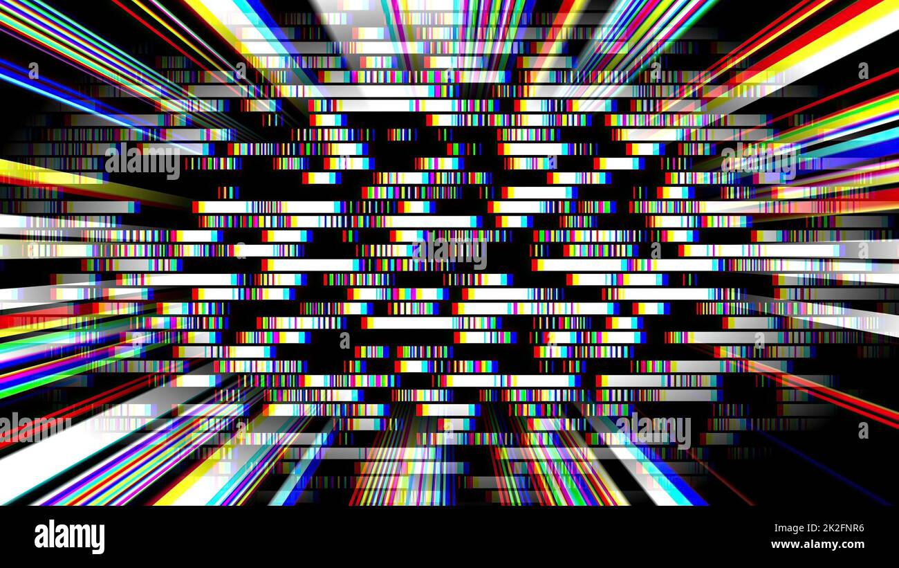 Colorful light rays and pixels Stock Photo - Alamy