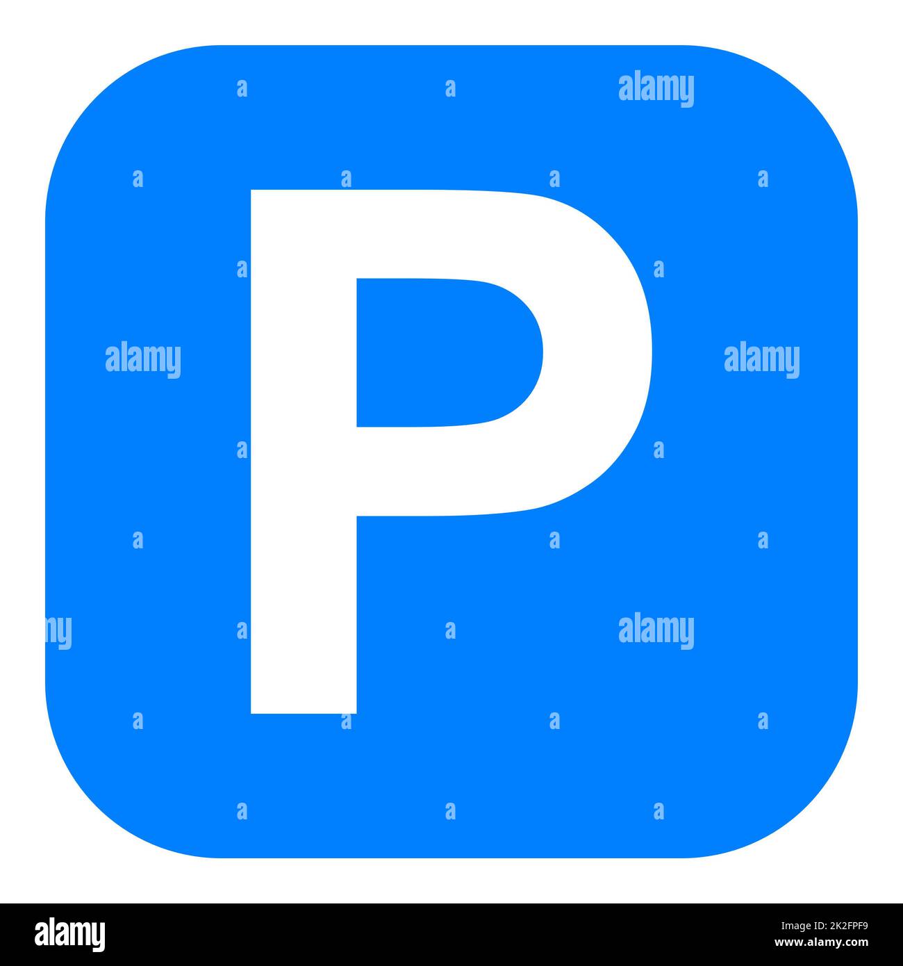 Parking and app icon Stock Photo