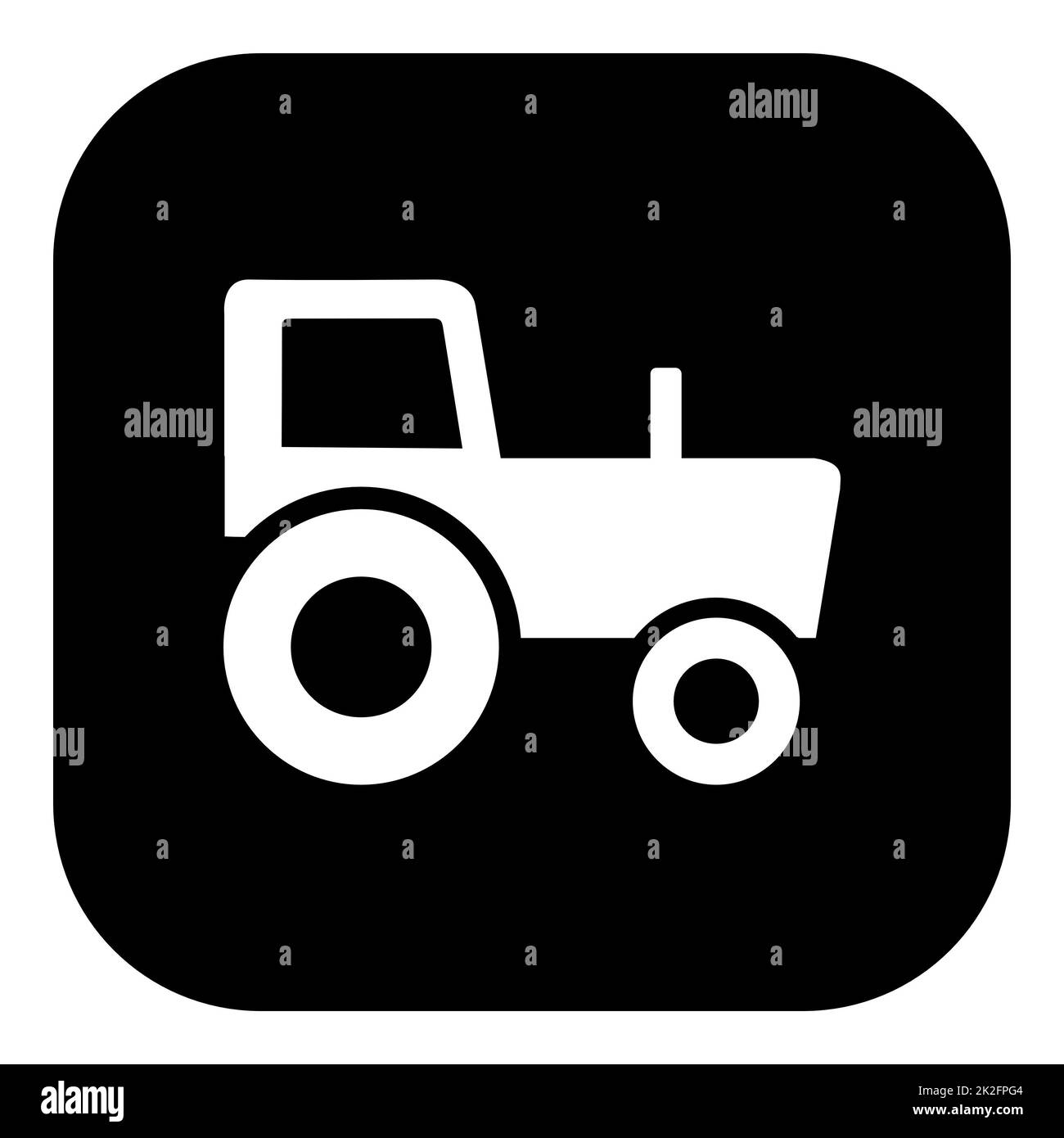 Tractor and app icon Stock Photo