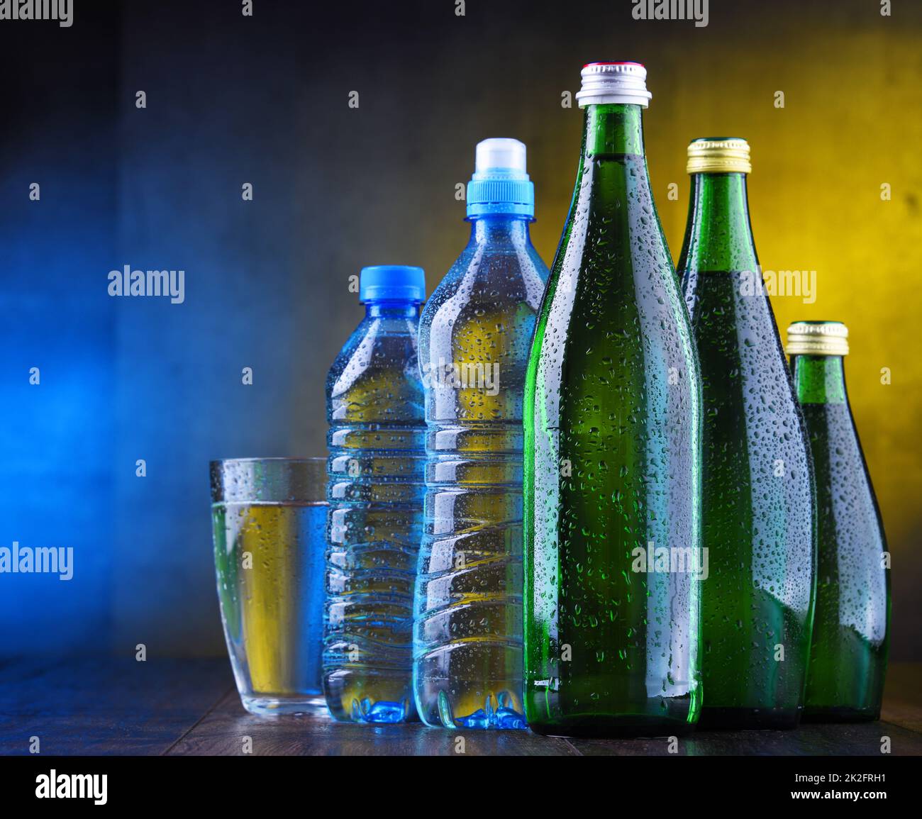 Bottle of sparkling water club soda, soda water, seltzer water Selters  fizzy water with glass on table Spain Stock Photo - Alamy