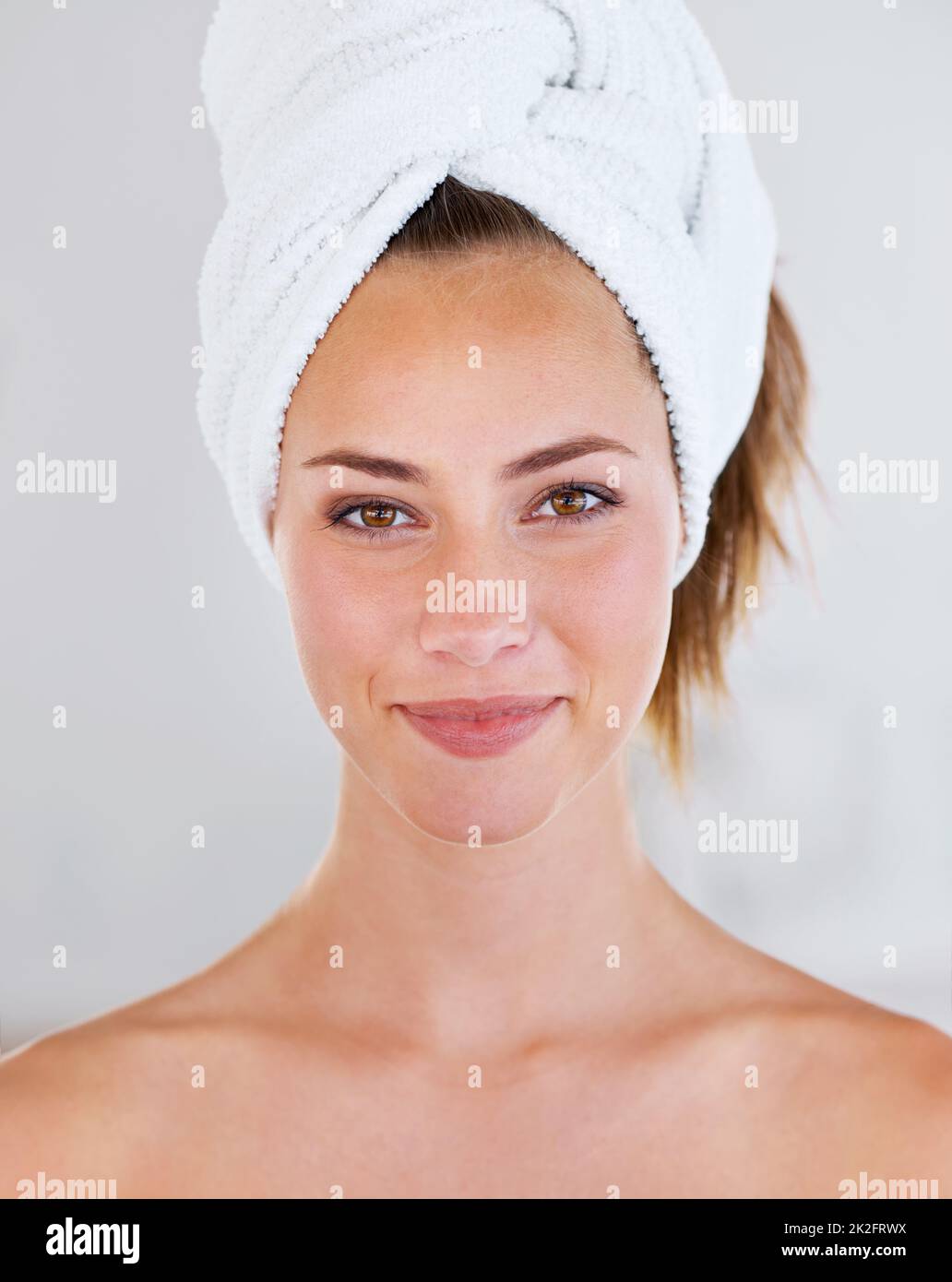 What shall we do first Hair. Head shot of a stunning woman