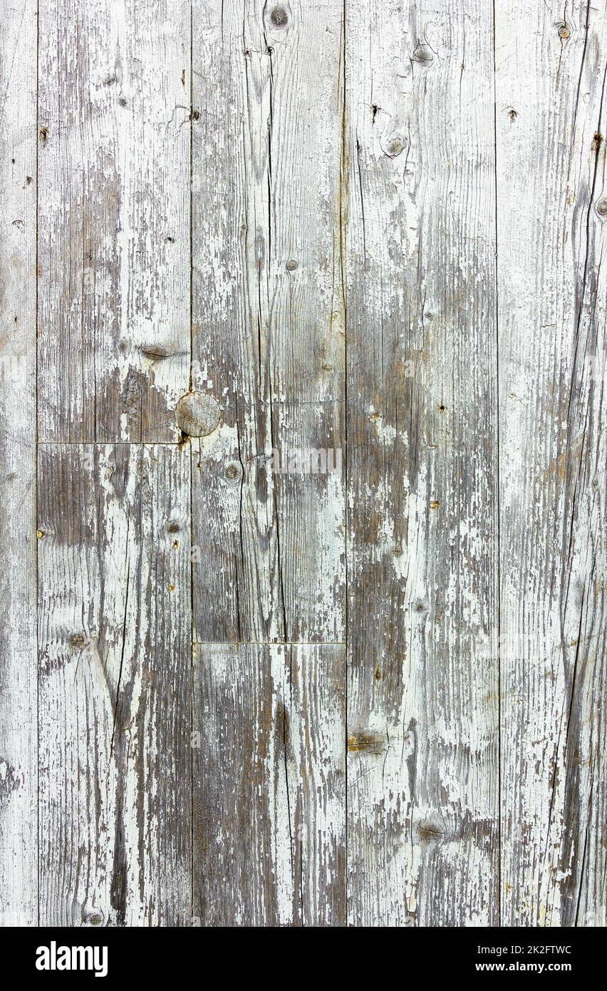 Old grunge wood with peeling paint Stock Photo